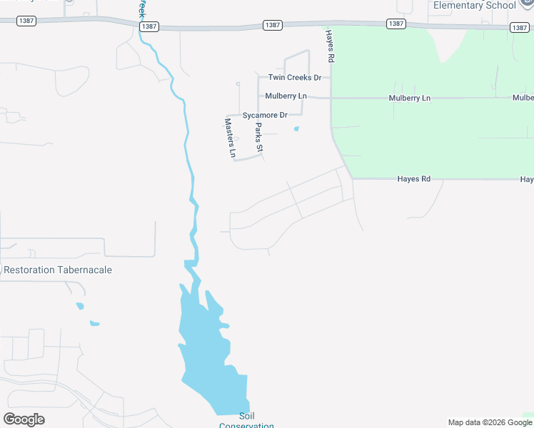 map of restaurants, bars, coffee shops, grocery stores, and more near 6050 Hayes Road in Midlothian