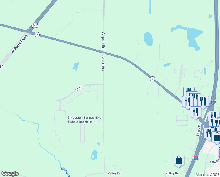 map of restaurants, bars, coffee shops, grocery stores, and more near 217-279 Airport Road Exd in Perry