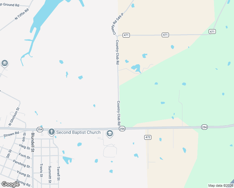 map of restaurants, bars, coffee shops, grocery stores, and more near 101 Caddo Highway in Ranger