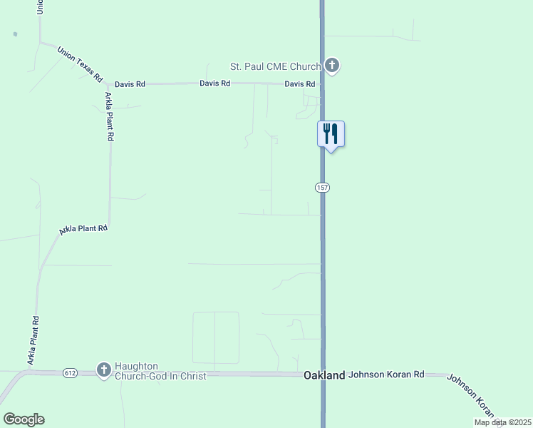 map of restaurants, bars, coffee shops, grocery stores, and more near 750 Green Road in Haughton