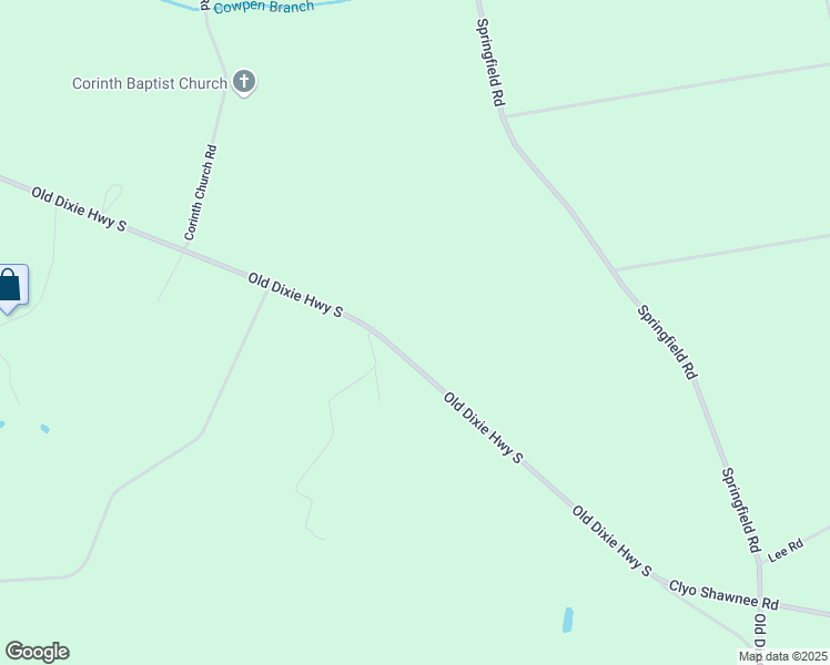 map of restaurants, bars, coffee shops, grocery stores, and more near 4396 Old Dixie Highway South in Springfield