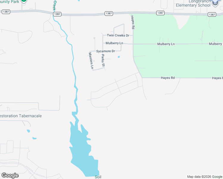 map of restaurants, bars, coffee shops, grocery stores, and more near 6050 Hayes Road in Midlothian