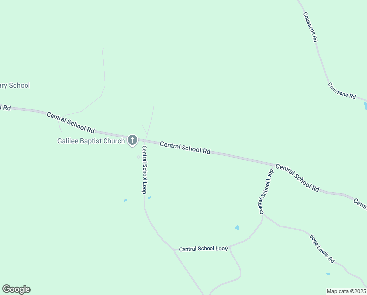 map of restaurants, bars, coffee shops, grocery stores, and more near Central School Road in Webster Parish