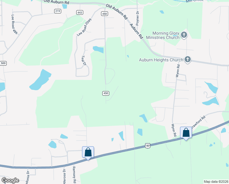 map of restaurants, bars, coffee shops, grocery stores, and more near 128 Lee Road 243 in Smiths Station