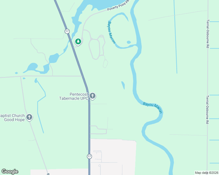 map of restaurants, bars, coffee shops, grocery stores, and more near 6017 Louisiana 17 in Delhi