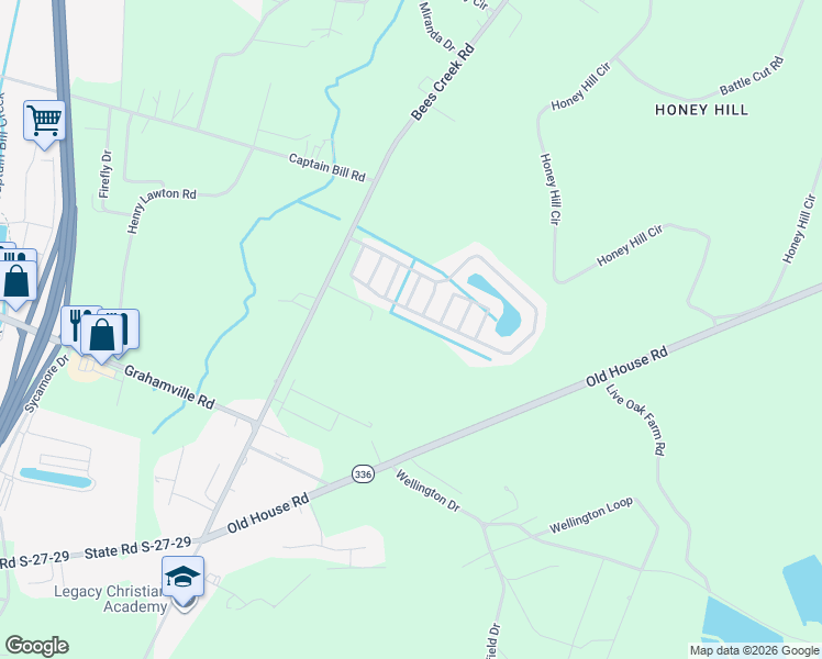 map of restaurants, bars, coffee shops, grocery stores, and more near 963 Ridgeland Lakes Drive in Ridgeland