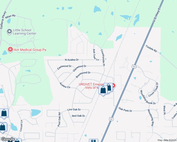 map of restaurants, bars, coffee shops, grocery stores, and more near 512 Brentwood Drive in Madison