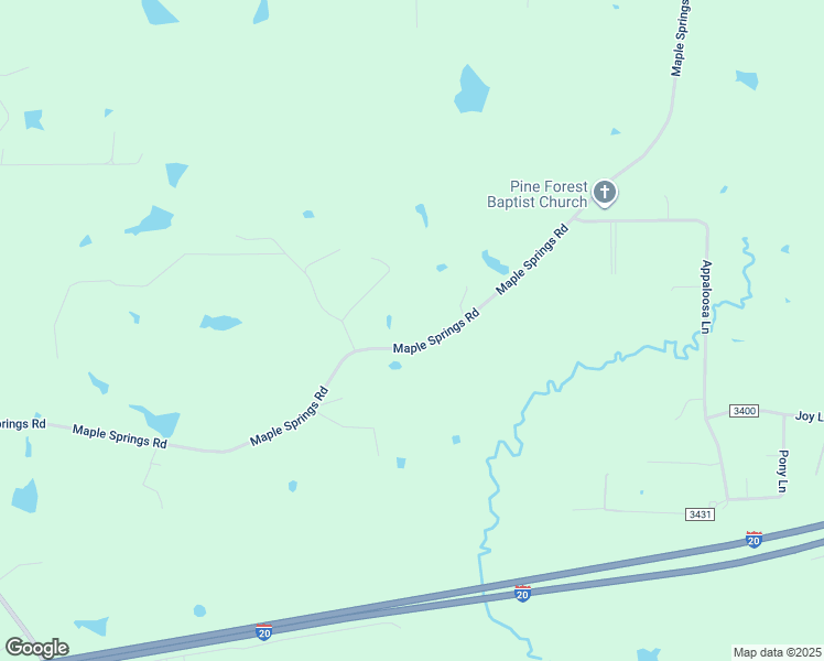 map of restaurants, bars, coffee shops, grocery stores, and more near 1160 Maple Springs Road in Longview