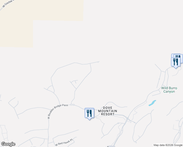 map of restaurants, bars, coffee shops, grocery stores, and more near 14950 North Boulder Draw Drive in Marana