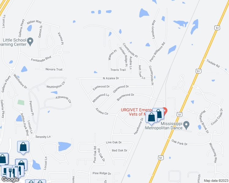 map of restaurants, bars, coffee shops, grocery stores, and more near 203 Glenwood Drive in Madison