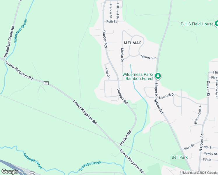 map of restaurants, bars, coffee shops, grocery stores, and more near 445 Montana Court in Prattville