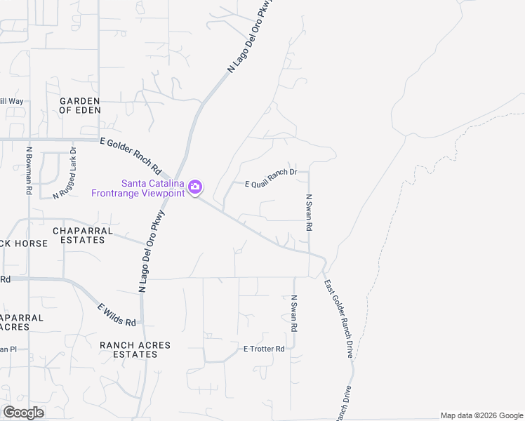 map of restaurants, bars, coffee shops, grocery stores, and more near 4541 East Redtail Hawk Lane in Tucson