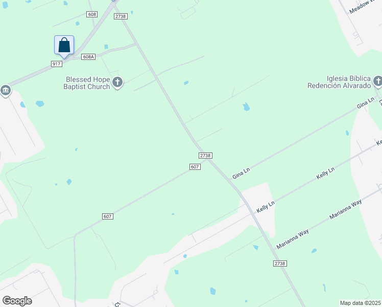 map of restaurants, bars, coffee shops, grocery stores, and more near 4441 County Road 607 in Alvarado