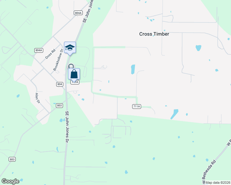 map of restaurants, bars, coffee shops, grocery stores, and more near 3301 Collins Road in Burleson