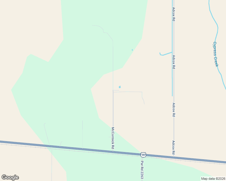 map of restaurants, bars, coffee shops, grocery stores, and more near McCormick Road in Rayville