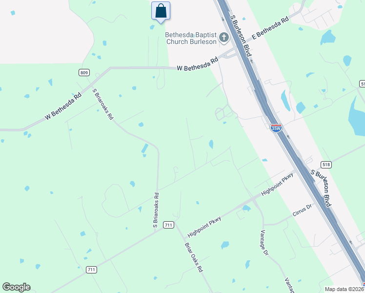 map of restaurants, bars, coffee shops, grocery stores, and more near 1203 South Briaroaks Road in Cleburne