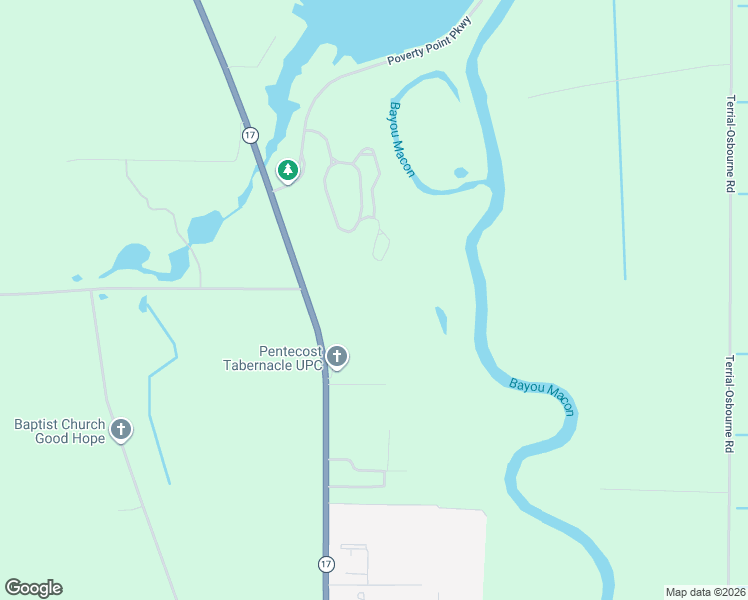 map of restaurants, bars, coffee shops, grocery stores, and more near 6017 Louisiana 17 in Delhi