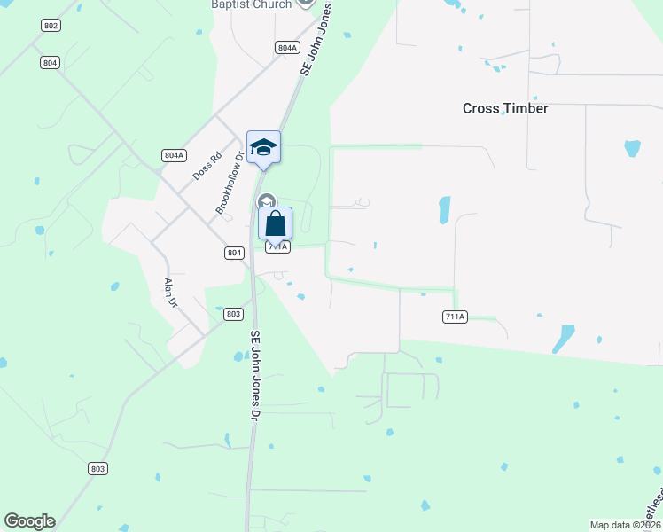 map of restaurants, bars, coffee shops, grocery stores, and more near 3050 Collins Road in Burleson