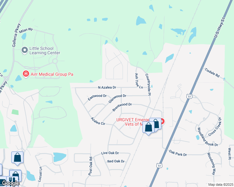 map of restaurants, bars, coffee shops, grocery stores, and more near 1004 North Azalea Drive in Madison