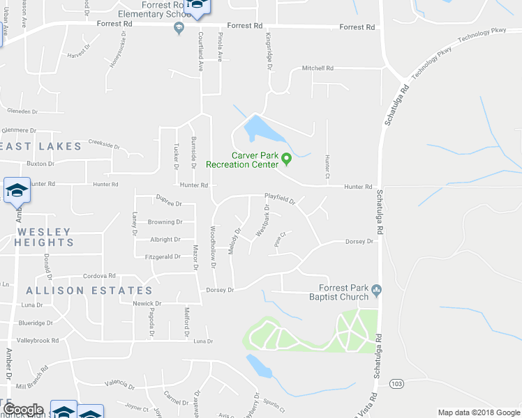 map of restaurants, bars, coffee shops, grocery stores, and more near 6600 Playfield Drive in Columbus