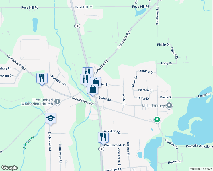 map of restaurants, bars, coffee shops, grocery stores, and more near 3314 Branch Street in Millbrook