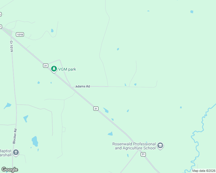 map of restaurants, bars, coffee shops, grocery stores, and more near Adams Road in Harrison County