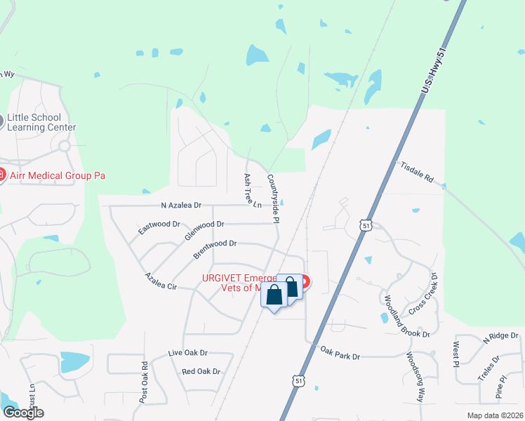 map of restaurants, bars, coffee shops, grocery stores, and more near 417 Ash Tree Lane in Madison