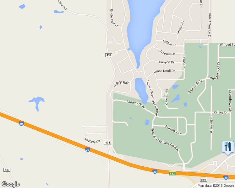 map of restaurants, bars, coffee shops, grocery stores, and more near 1204 Chateau Lane in Lindale