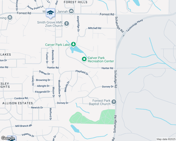map of restaurants, bars, coffee shops, grocery stores, and more near 7 Playfield Court in Columbus