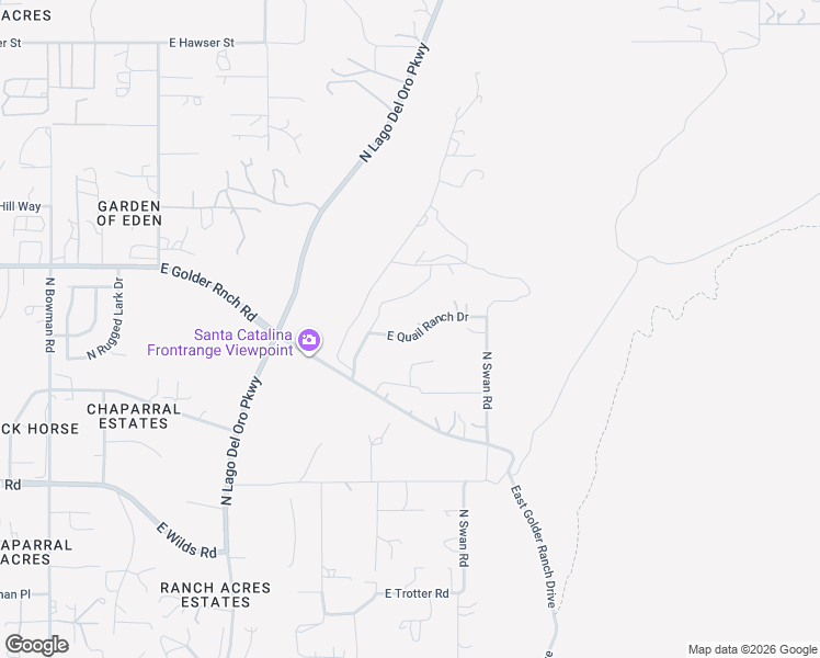 map of restaurants, bars, coffee shops, grocery stores, and more near 4539 East Golder Ranch Drive in Tucson