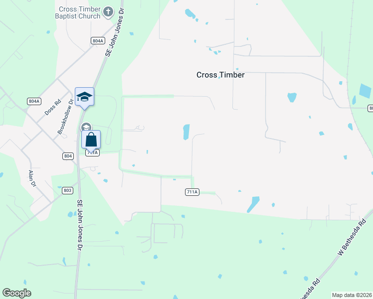 map of restaurants, bars, coffee shops, grocery stores, and more near 1010 Tejas Trail in Burleson