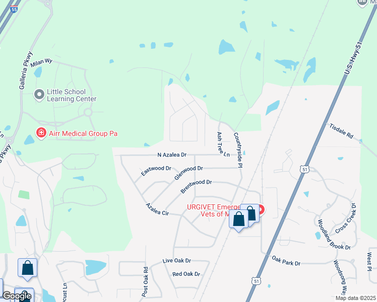 map of restaurants, bars, coffee shops, grocery stores, and more near 1004 North Azalea Drive in Madison