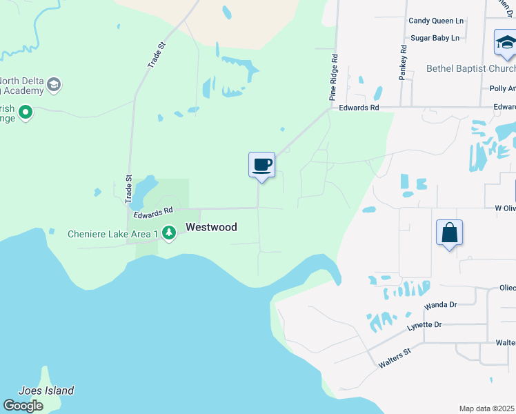map of restaurants, bars, coffee shops, grocery stores, and more near 298 Sandifer Rd in West Monroe
