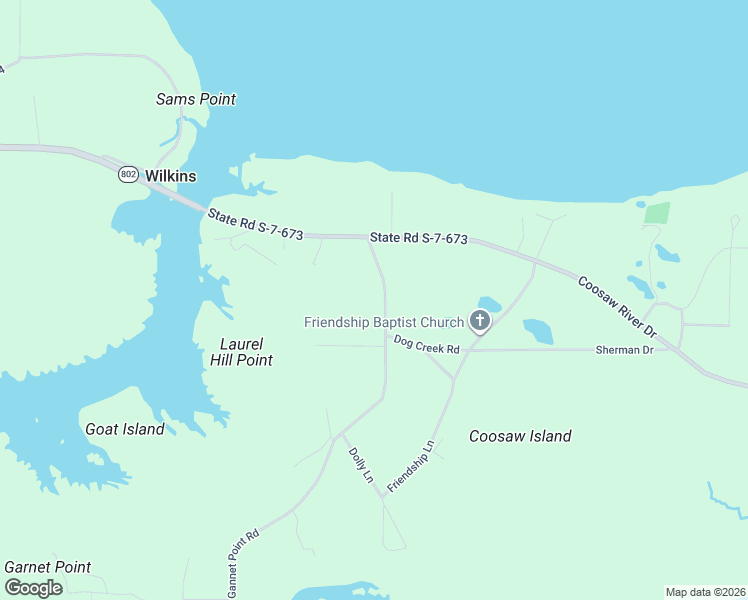 map of restaurants, bars, coffee shops, grocery stores, and more near 24 Gannet Point Road in Beaufort