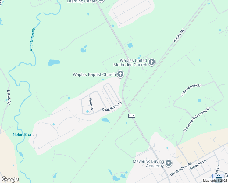map of restaurants, bars, coffee shops, grocery stores, and more near 842 Meadowlark Circle in Granbury