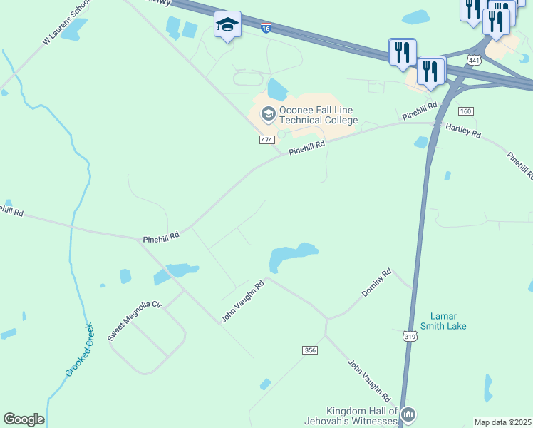 map of restaurants, bars, coffee shops, grocery stores, and more near 453 Lollie Drive in Dublin
