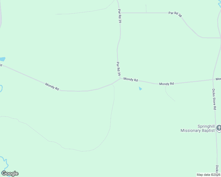 map of restaurants, bars, coffee shops, grocery stores, and more near 2613 Mondy Road in Simsboro