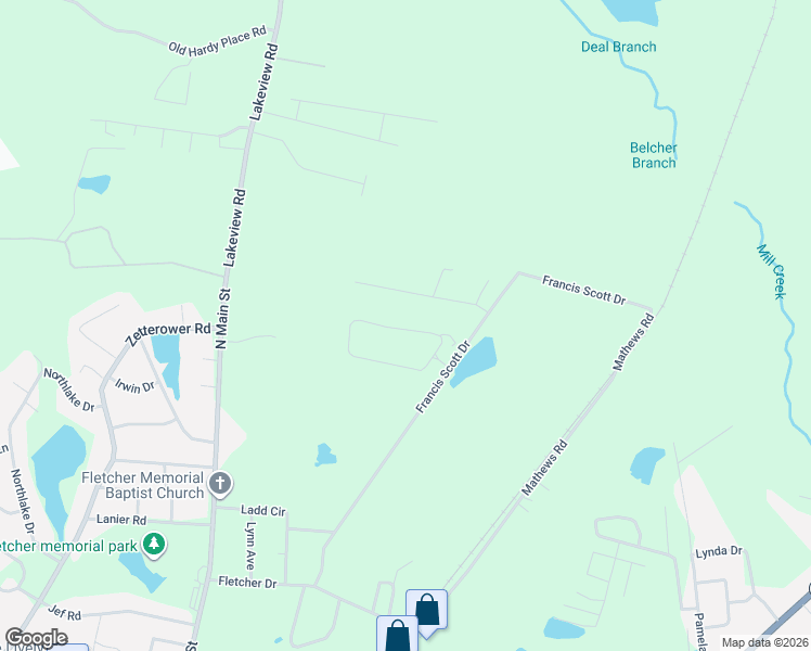 map of restaurants, bars, coffee shops, grocery stores, and more near 511 Pleasant Point Road in Statesboro