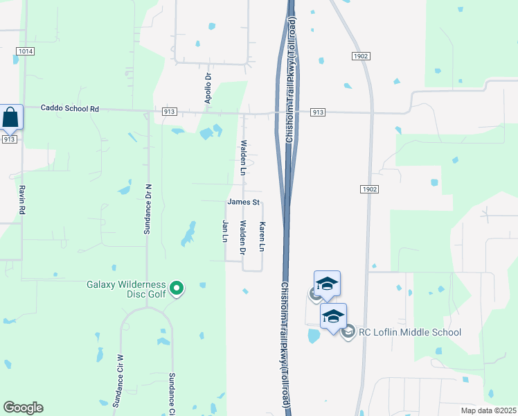 map of restaurants, bars, coffee shops, grocery stores, and more near 7112 Karen Lane in Joshua