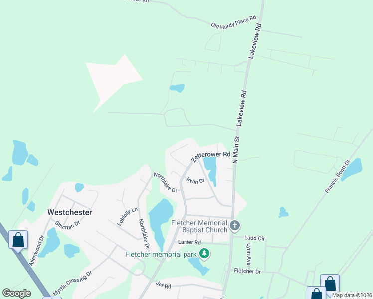map of restaurants, bars, coffee shops, grocery stores, and more near 14 Pate Place in Statesboro
