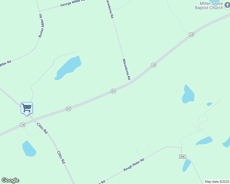 map of restaurants, bars, coffee shops, grocery stores, and more near 6721 Highway 24 in Statesboro