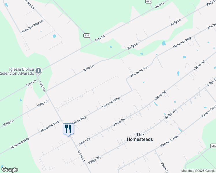 map of restaurants, bars, coffee shops, grocery stores, and more near 8932 Dons Court in Alvarado