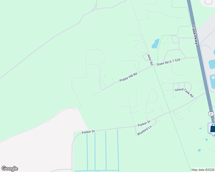 map of restaurants, bars, coffee shops, grocery stores, and more near 151 Poppy Hill Road in Beaufort