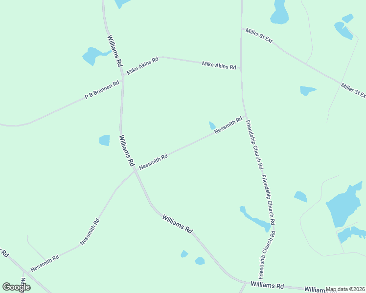 map of restaurants, bars, coffee shops, grocery stores, and more near 4397 Nesmith Road in Statesboro