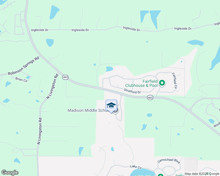 map of restaurants, bars, coffee shops, grocery stores, and more near Mannsdale Road in Madison