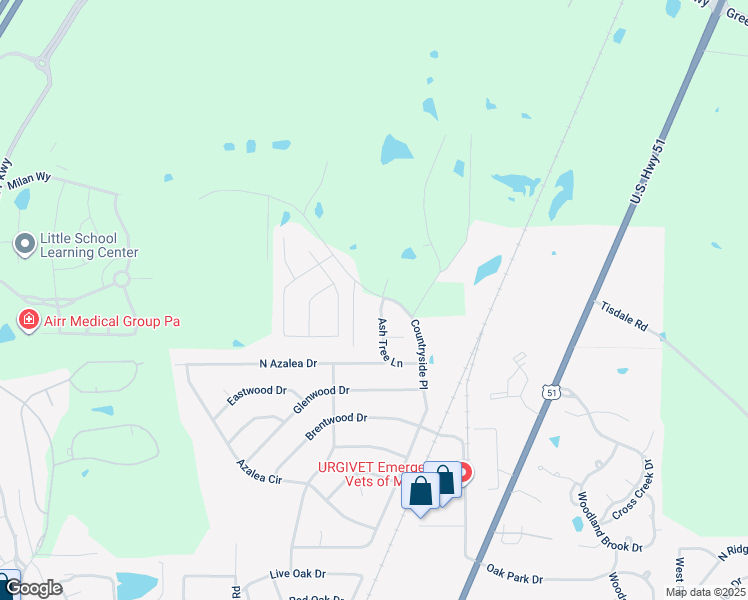 map of restaurants, bars, coffee shops, grocery stores, and more near 453 Ash Tree Lane in Madison