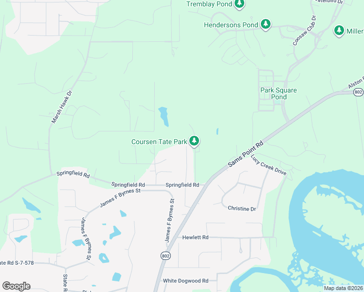 map of restaurants, bars, coffee shops, grocery stores, and more near 23 Robin Way in Beaufort