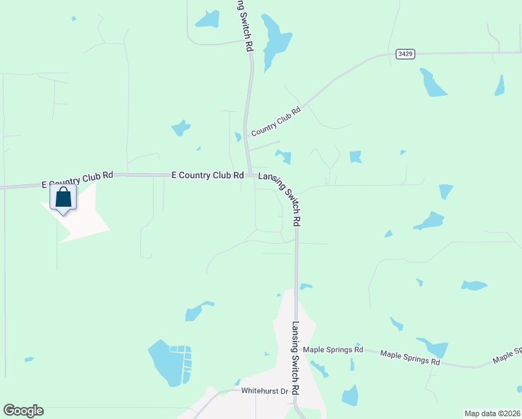 map of restaurants, bars, coffee shops, grocery stores, and more near 123 Circle Club Lane in Longview