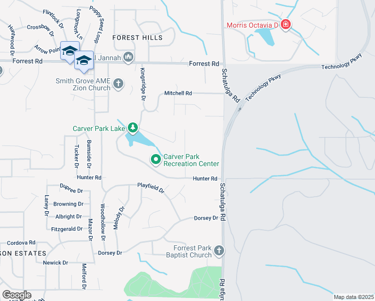 map of restaurants, bars, coffee shops, grocery stores, and more near 2164 Hunter Court in Columbus