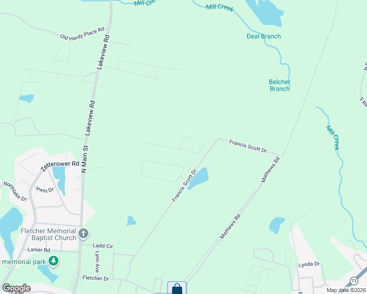 map of restaurants, bars, coffee shops, grocery stores, and more near 609 Timber Ridge Drive in Statesboro